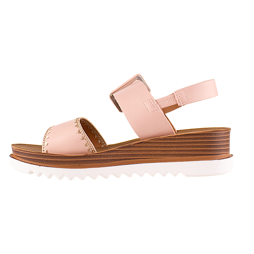 Heavenly Feet Ladies Wedge Sandals - Anya - Pink
