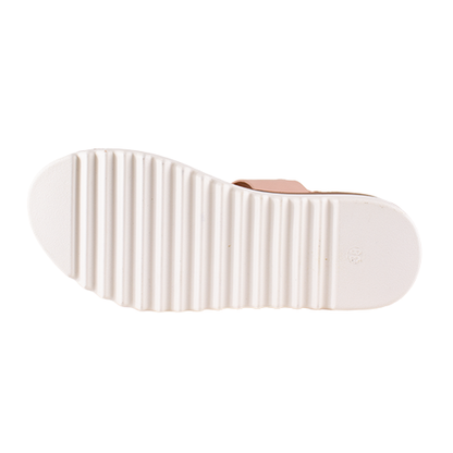 Heavenly Feet Ladies Wedge Sandals - Anya - Pink