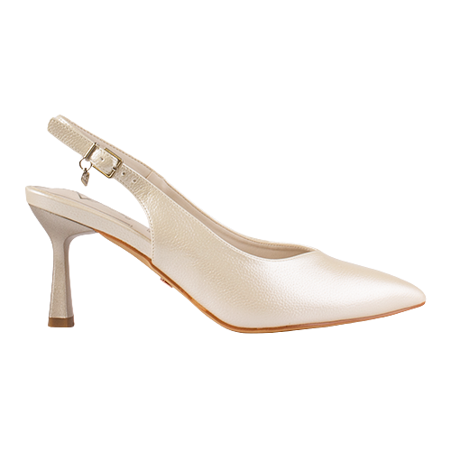 Una Healy Dressy Heeled Slingbacks- Escapade - Pearl