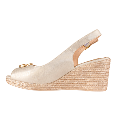 Zanni Wedge Sandals - Matheran - Gold