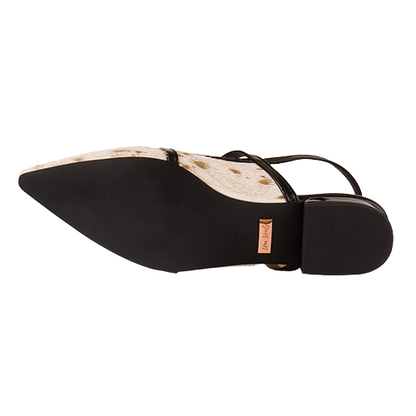Una Healy Ballerina Slingbacks- Watermelon - Black/White