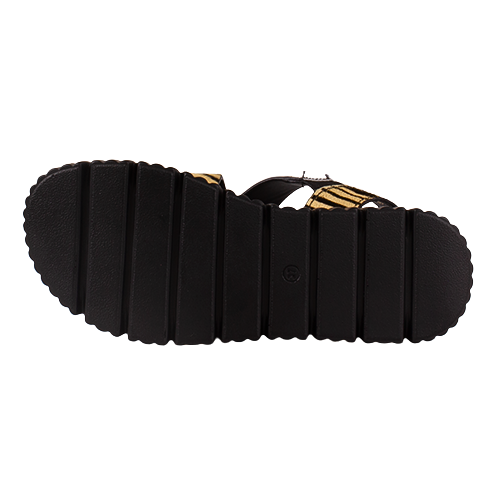 Una Healy Ladies Chunky Sandals - Replay - Beige/Animal Print