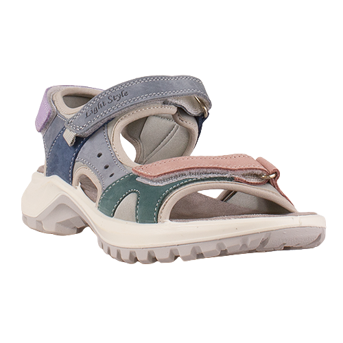 Imac Ladies  Extra Wide Fit Sandals - 109442 - Blue/Pink