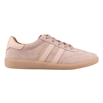 Beige trainer on white background 