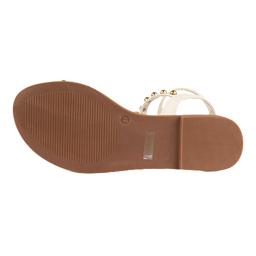 Una Healy Flat Sandals - Lets Go - White