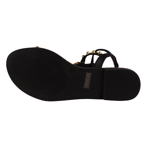 Una Healy Flat Sandals - Lets go - Black
