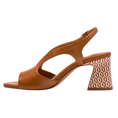 Tamaris Ladies Block Heeled Sandals - 28316-44 - Tan