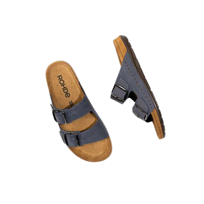 Rohde Ladies Leather Mules - 5865 - Blue