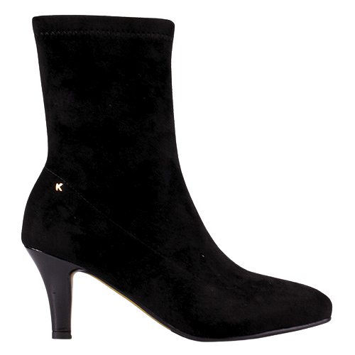 Kate Appleby Ladies Heeled Ankle Boots - Chishill - Black Suede