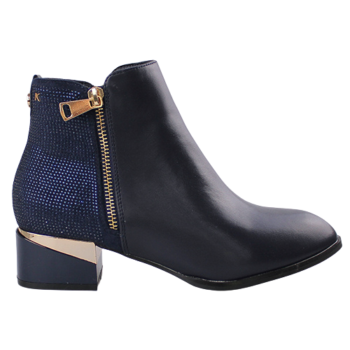 Kate Appleby  Block Heeled Ankle Boots - Forfar - Navy Sparkle