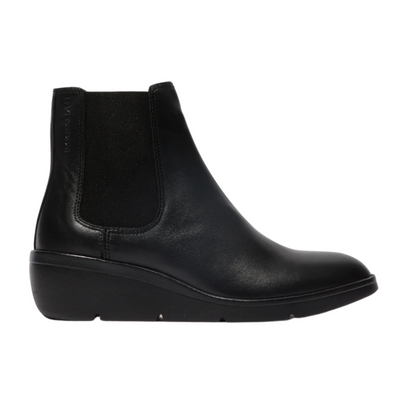Fly London Wedge Ankle Boots - Nola 5 - Black