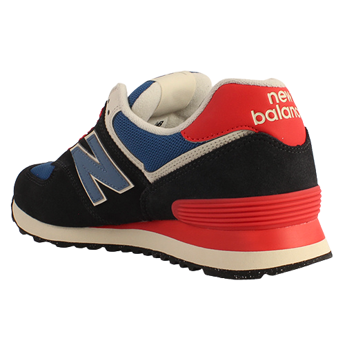 New Balance Men s Trainers U574RBA Black Blue Red