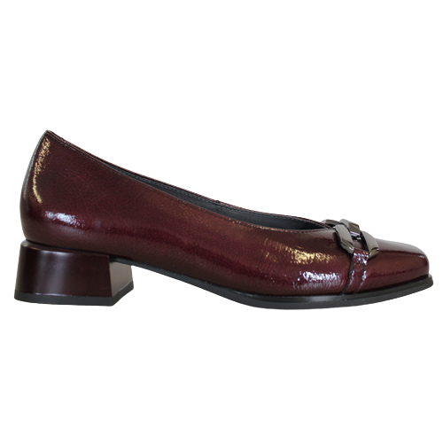 Pitillos Block Heeled Pumps - 5422 - Burgundy