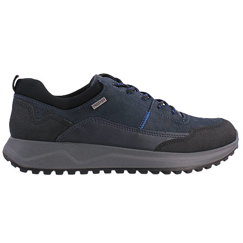 Imac Leather Waterproof Trainers - 652928 - Navy