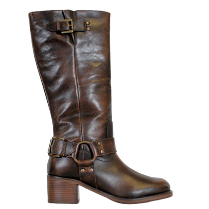 Bronx Ladies Knee Boots 14291 AI Brown