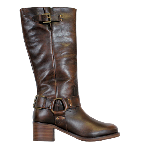 Bronx Ladies Knee Boots - 14291-AI - Brown