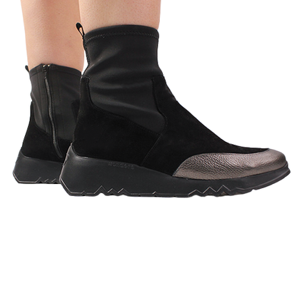 Wonders Ladies Ankle Boots - E-6752 - Black