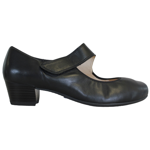 Ara Wide Fit Ladies Court Shoes - 63601-01 - Black