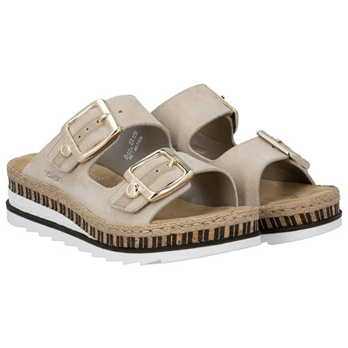 Rieker Ladies Mules - V7955-60 - Nude