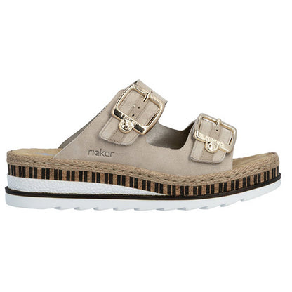 Rieker Ladies Mules - V7955-60 - Nude