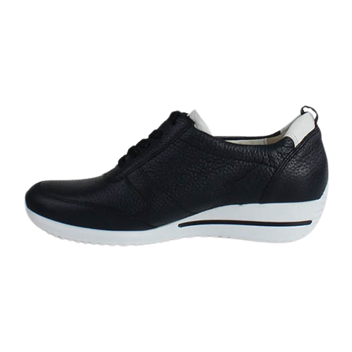 Waldlaufer Ladies Wedge Trainers - 980007 - Navy