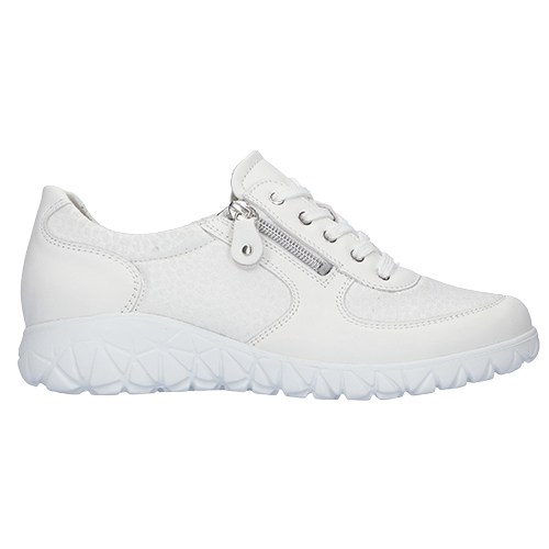 Waldlaufer Ladies Wide Fit Trainers - H89001 - White