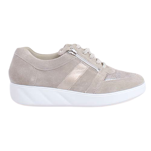 Waldlaufer Ladies Wide Fit Trainers - 622K01 - Grey