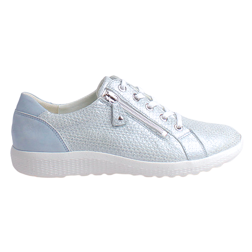 Waldlaufer Ladies Wide Fit Trainers - 634007 - Blue