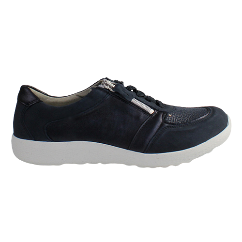 Waldlaufer Wide Fit Trainers - 815M01 - Navy