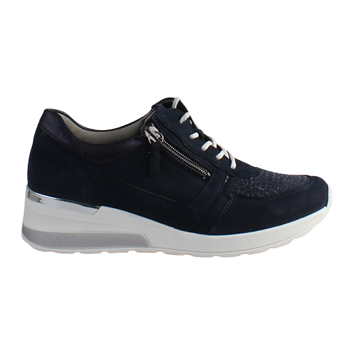 Waldlaufer  Wide Fit Trainers - 939H01 - Navy