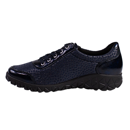 Waldlaufer Ladies Wide Fit Trainers - H89001 - Dark Navy