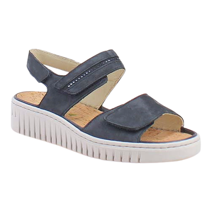 Waldlaufer Ladies Wide Fit  Sandals - 630001 - Navy