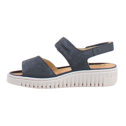 Waldlaufer Ladies Wide Fit  Sandals - 630001 - Navy