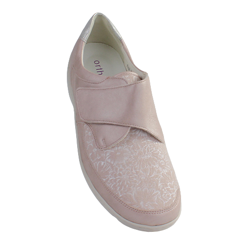 Waldlaufer Ladies Wide Fit Walking Shoes 496H31 Pink Silver