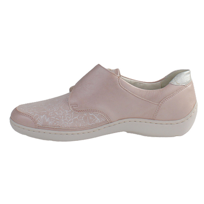 Waldlaufer Ladies Wide Fit Walking Shoes -496H31- Pink/Silver