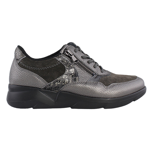 Waldlaufer Wide fit Trainers - 668001 - Pewter