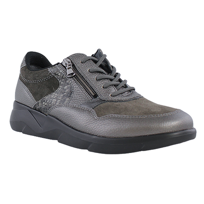 Waldlaufer Wide fit Trainers -  668001 - Pewter