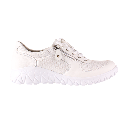 Waldlaufer Wide Fit Shoes - H89001 - White/Silver