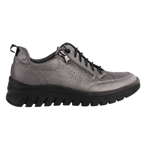 Waldlaufer Ladies Wide fit Trainers - 913002 - Pewter