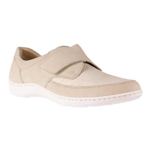 Waldlaufer velcro wide fit shoe - 496H31 - Beige Pearl