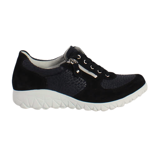Wauldlaufer Ladies Wide Fit Trainers - H89001 - Navy