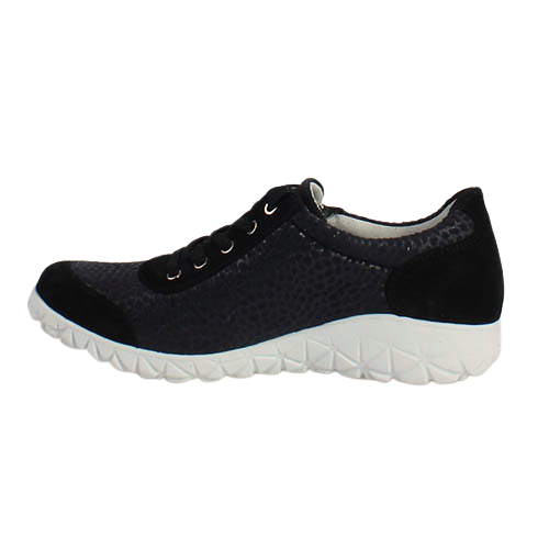 Wauldlaufer Ladies Wide Fit Shoes - H89001  - Navy