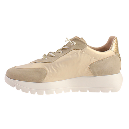 Wonders Ladies Trainers - A-2464 - Beige/Rose Gold