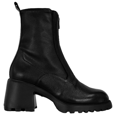 Wonders Ladies Block Heel Ankle Boots - G-6701 - Black