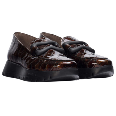 Wonders Loafers - A-2430 - Brown Patent