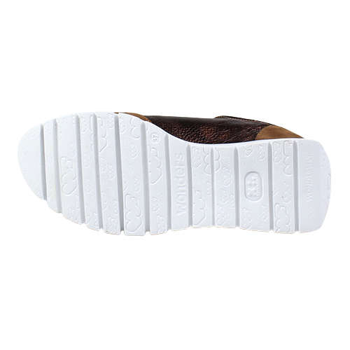 Wonders Ladies Racer Trainers - A-2476 - Cognac