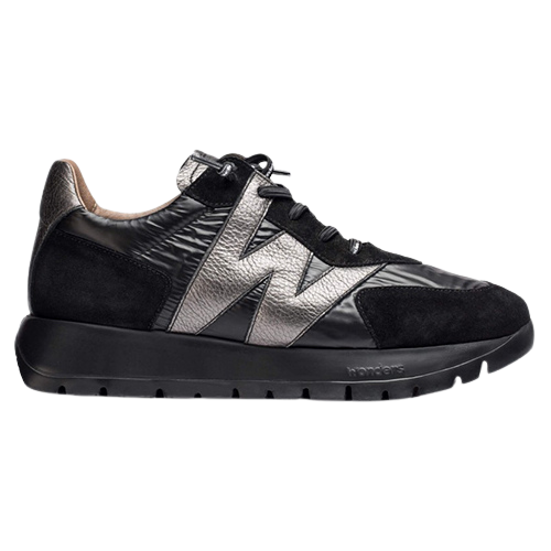 Wonders Ladies Trainers - A-2464 - Black Metallic