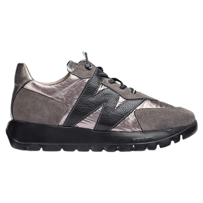 Wonders Ladies Trainers - A-2464 - Grey / Metallic