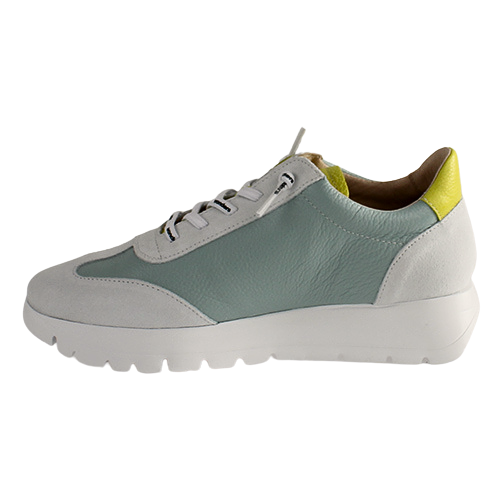 Wonders Ladies Trainers -  A-2476 - White/Yellow
