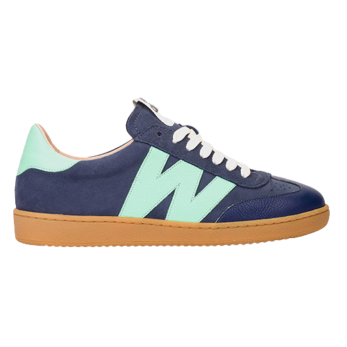 Wonders Ladies Trainers - AP-2001 - Navy/Mint